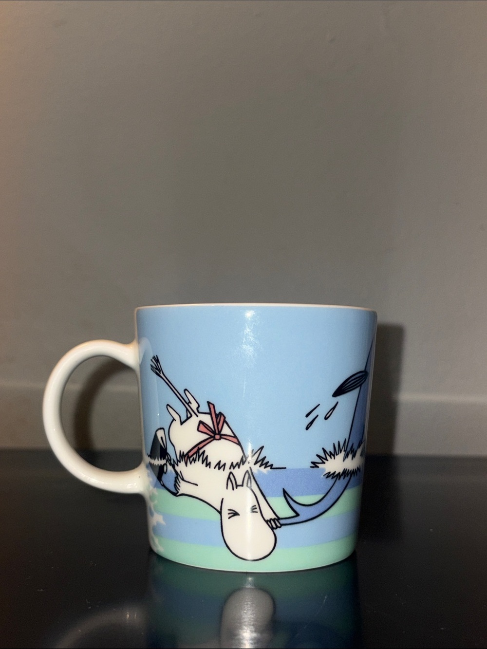 Arabia Moomin 2007 Summer Limited Edition Mug Dolphin Dive